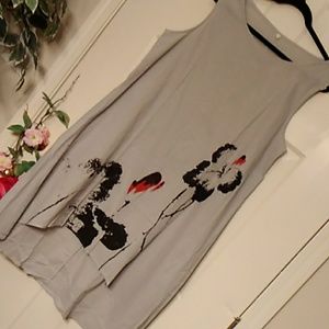 Asian Floral Print Dress